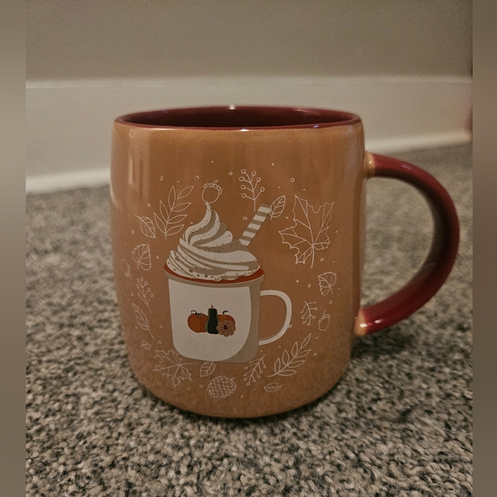 Pumpkin Latte Mug Fall Coloured Autumn
